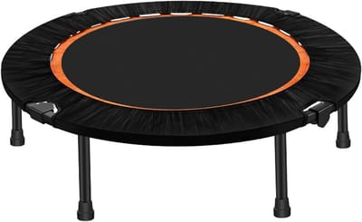 Trampoline Pad - Fitness Rebounder - Binnen Fitness - Stille Sprong - 200kg Belasting - Zwart