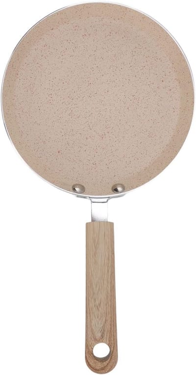 Koekenpan - Pannenkoekenpan Koekenpan - Ontbijt Bakken - Anti-aanbaklaag - 18 cm - Beige