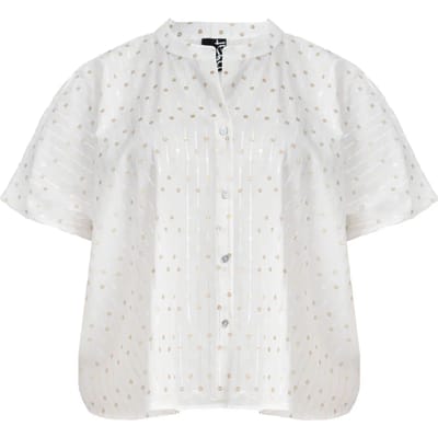 Volledige geborduurde blouse vrouw Mat Fashion