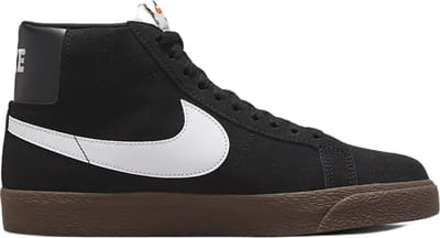Nike SB Zoom Blazer Mid - Maat 42 - Schoenen Heren - Zwart / Wit