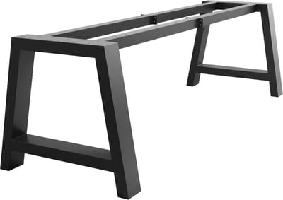 MetaloPro Tafelonderstel Ksora Extreme – Zwarte Stalen A-Vormige Poten – Industrieel Design, Robuuste Constructie voor Grote Eet- en Werktafels 220x80x72cm