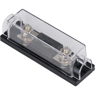 6 Pièces Fusible ANL avec Bloc Porte-Fusible 60A 80A 100A 150A 250A 300A pour Voiture Bateau Audio Stéréo gray
