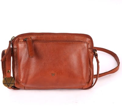 Echt Italiaans Lederen Kleine Crossbody Slingtas met RFID-bescherming – Trendy, Casual & Zakelijk, met Verstelbare Schouderriem