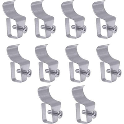 Blink Mini Vinyl Siding Haken Clips Geen gaten nodig Eenvoudige installatiebeugel Roestvrijstalen haken 10 Pieces zilver