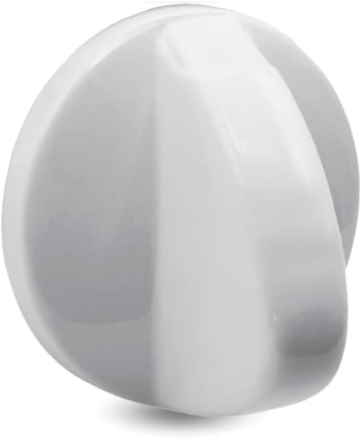 CABLEPELADO Handvat en knop voor Teka oven en fornuis, compatibel met gas- en glaskeramische platen, as 5,5 mm, diameter 42 mm, kleur wit, 1 stuk