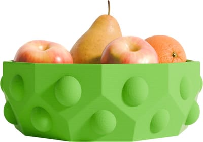 Fiastra Numana® - Design Fruitschaal - Groen - 35 x 35 cm - Gemaakt in Nederland