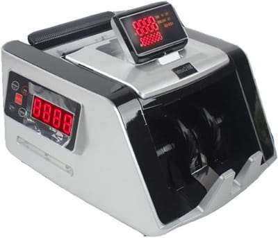 Geldtelmachine - Bill Counter - Valuta Tellen - Meerdere Valuta Detectie - LCD Weergave - Zilver