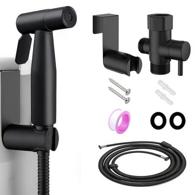 carmdering - Handheld Bidet Sprayer - Toilet Sprayer Set - Bidet Attachment - Verstelbare Waterdruk - Lekkagevrij Ontwerp - Roestvrij Staal - Duurzaam En Hygiënisch - Ideaal Voor Gezinsgebruik - 1 Set