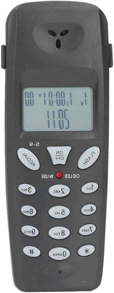 Vaste Telefoon met Snoer - Bedrade Huistelefoon - Thuis Bellen - Automatische Nummerherkenning - 15 x 8 x 4 cm