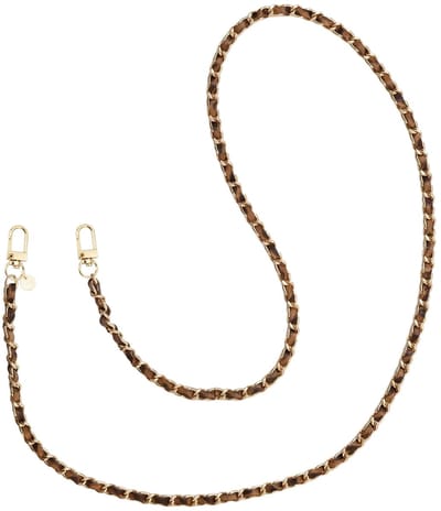 xoxo Wildhearts telefoonkoord - Classic Chain - Leopard - Lang koord - Geschikt voor iPhone - Geschikt voor Samsung - Universeel - Phone cord - Telefoonketting - Koord voor telefoon - Telefoon hanger schakelketting - Luipaard print