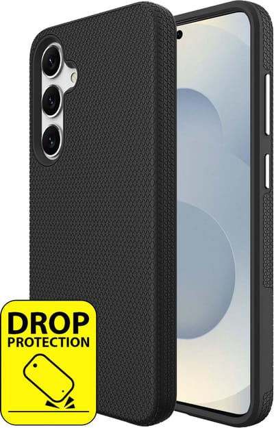 Cazy hoesje geschikt voor Samsung Galaxy S25 Hoesje - Drop Protection - Armor Case - Zwart
