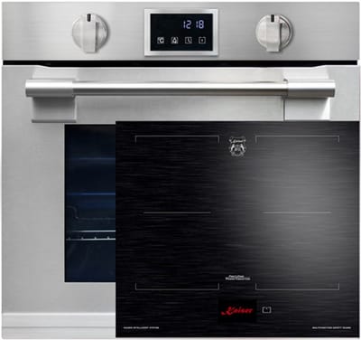 Kaiser EH 6339 XXL Inbouwoven 86L, met pyrolyse & AirFry, touch display + KCT 6140 FI inductiekookplaat 60 cm