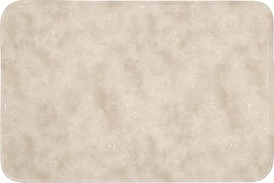 Badmat 90x60 cm - Antislip - Structuur - Spikkels - Beige - Badmatten voor badkamer - Badkamermat - Douchemat - Badkamer mat