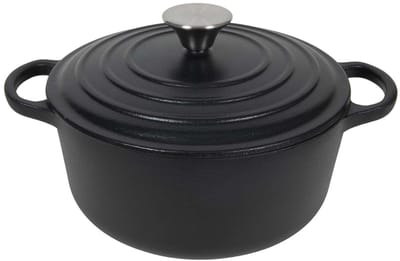 Blackwell Braadpan met deksel Cast Iron Gietijzer ø 20 cm - zonder anti-aanbaklaag