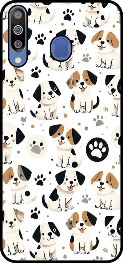Smartphonica Telefoonhoesje Geschikt voor Samsung Galaxy M30 met honden opdruk - TPU backcover case dog design geschikt voor Samsung Galaxy M30