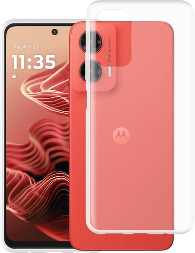 Cazy hoesje geschikt voor Motorola Moto G35 Hoesje Siliconen - Flexibele Case - Transparant