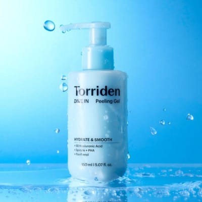 Torriden Dive-In Gel Peeling à l'Acide Hyaluronique Bas Moléculaire 150ml – Exfoliant Hydratant Doux pour une Peau Lisse et Éclatante blue
