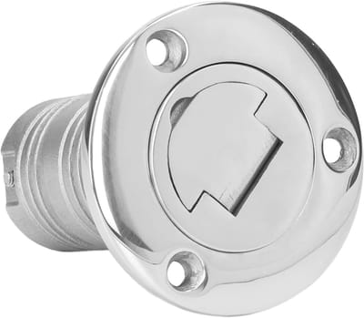 38mm Brandstoftankdop met Sleutelloze Deksel, Waterinjectiepoort, Roestvrij Staal voor Boot, Vrachtwagen en Caravan