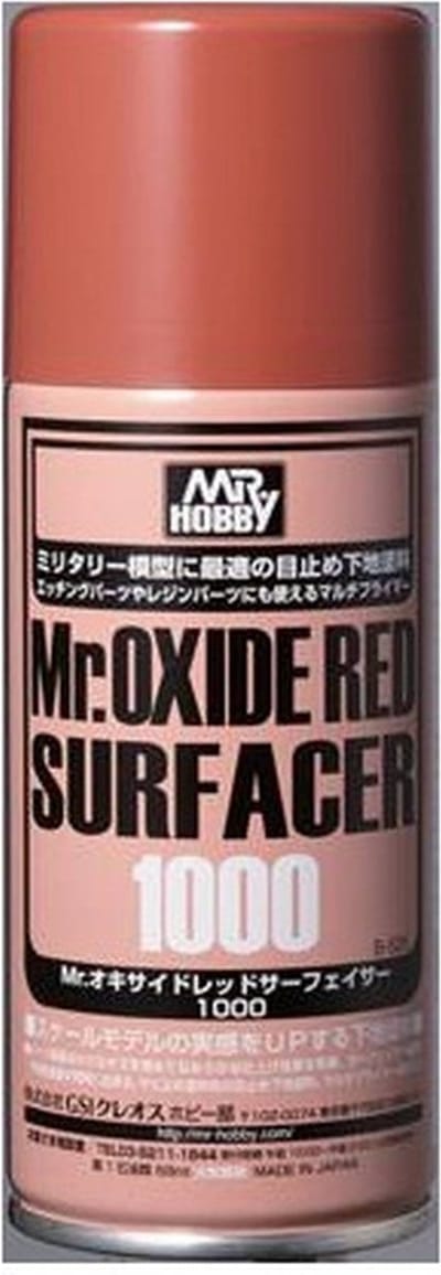 Mr. Hobby Hobbyverf - B-525 Rood 1000 - Primer Spray - 170ml Verf spuitbus - 170 ml