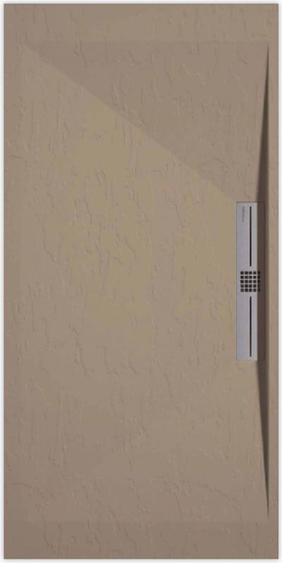 Sanifun douchebak Stone Side Moka Slate 1300 x 700 S