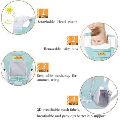 Ergonomische babydrager van katoen voor baby's (0-48 maanden)