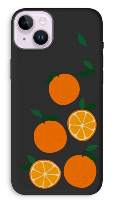 Case Company® - Hoesje geschikt voor iPhone 14 Plus hoesje - Will you be my clementine - Biologisch Afbreekbaar Telefoonhoesje - Bescherming alle Kanten en Schermrand