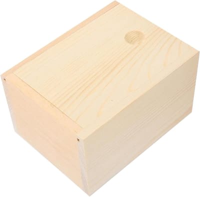 Houten Sieradendoos - Opbergdoos Juwelen - Sieraden Organiseren - Grote Capaciteit - 10x6x3 cm - Houtkleur
