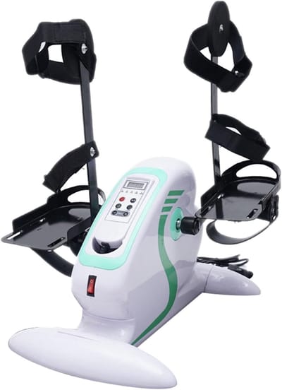 Elektrische Pedaaltrainer - Mini Hometrainer - Revalidatie Training - Met Afstandsbediening - 6 kg - Zwart