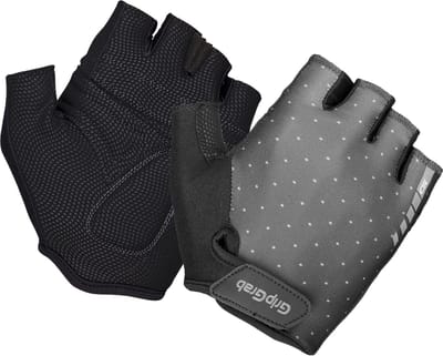 GripGrab - Women's Rouleur Padded Korte Vinger Zomer Fietshandschoenen - Grijs - Vrouwen - Maat XS