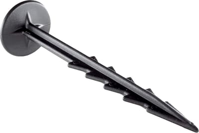 Kunststof Tuinstekers voor Grondzeil en Worteldoek - Stabiele Ankerpennen (150mm, Zwart)