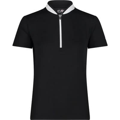 Cmp Fietsshirt Half-zip Dames Polyester Zwart/wit Maat Xs