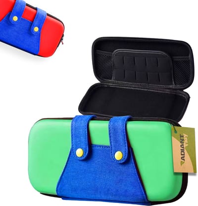 Radiant Play Nintendo Switch 2 Hoesje - Trendy Hard Case Beschermhoes - Opbergvak & Draagbaar - Groen