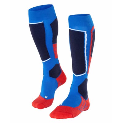 FALKE SK2 Wool warm dik wol functioneel materiaal skisokken heren blauw - maat 46-48