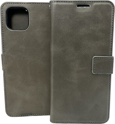 Portemonnee Book case Hoesje Geschikt voor: Oppo A73 5G & A53 5G - Grijs