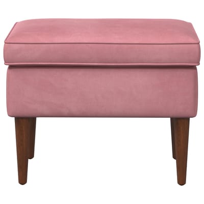 vidaXL - Voetenbank - Roze - 55 - x - 35 - x - 41 - cm - Fluweel