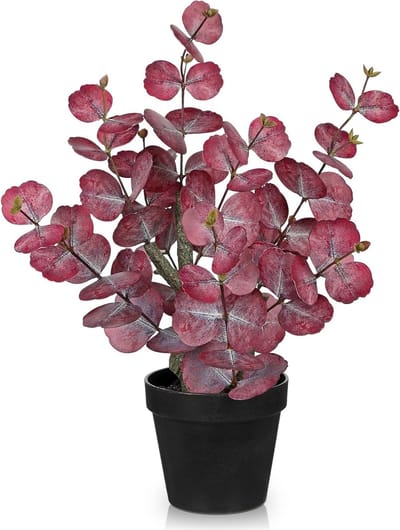 Eucalyptus bladeren in potten - Realistische kunstplanten voor decoratie in woonkamer, badkamer en op tafel