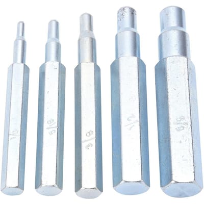 5 Stuks Swaging Punch Kit CT193 Legeringsstaal Swaging Tool 14~58in voor Koper Aluminium white