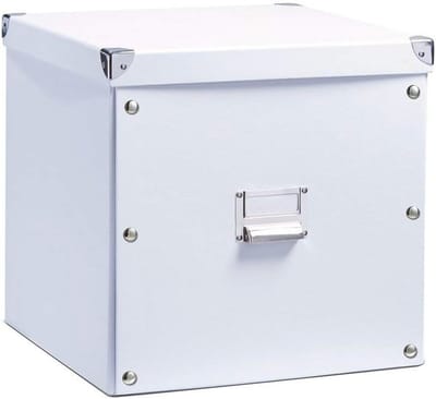 Opbergdoos Karton 33,5 x 33 x 32 Wit – Perfect voor Organisatie en Opslag