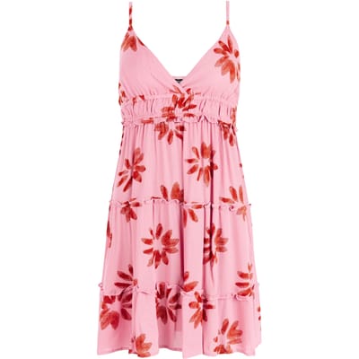 Protest PRTMarge - Mini-jurk Dames - Normale pasvorm - Knielengte - Spaghetti bandjes - Roze