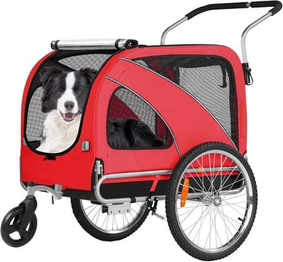 XL Hondenaanhanger Fiets en Jogger 2-in-1 met Handrem tot 40 kg