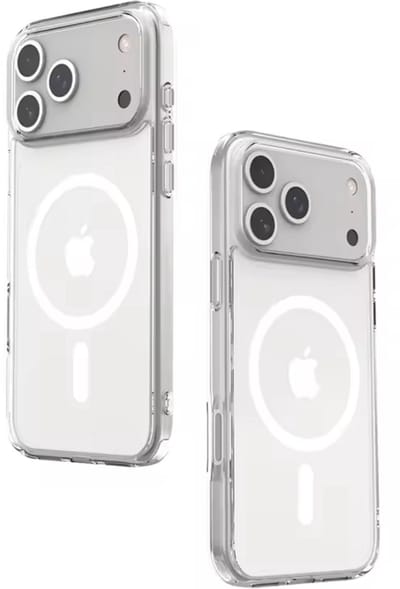 Hoesje Geschikt voor iPhone 17 Pro - Geschikt voor MagSafe Telefoonhoesje - Transparant - Casemania Shock Proof Magnetische Back Cover