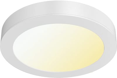 LED Downlight Opbouwspot - Brinton Thin - 18W 1760lm 120° Bundelhoek - Aanpasbare Lichtkleur 3000K-4000K-6500K - IP40 - Rond - Wit - Ø231mm