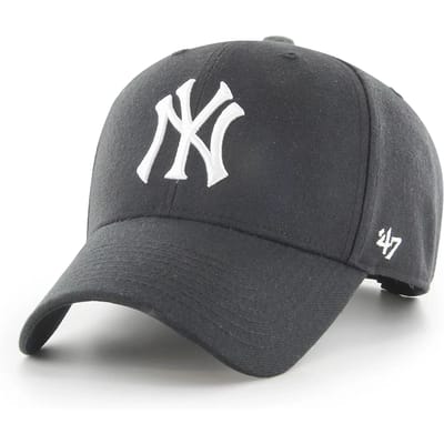 47 Brand MLB New York Yankees MVP Cap B-MVPSP17WBP-BKW, Unisex, Zwart, Pet, maat: One size