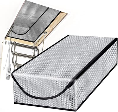 Isolatiehoes Voor Zoldertrap - Energiebesparende Isolatiehoes Voor Zoldertrap - Deurladder En Oprolbare Tent Met Rits - Warmte- En Geluidsisolatie - Makkelijk Te Installeren - 63,5 Cm X 137,5 Cm X 28,9 Cm (Zolderhoes)
