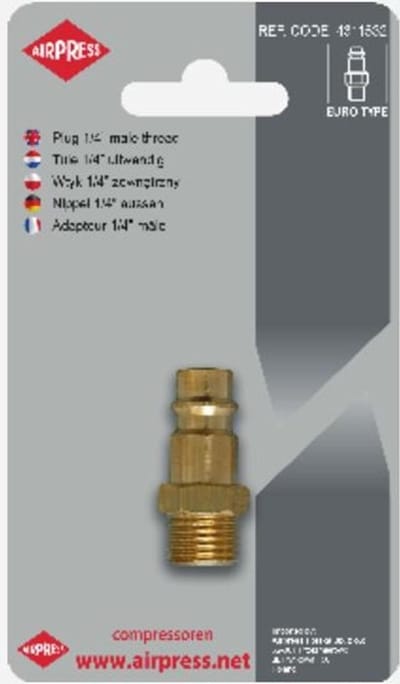 Airpress 4311532 Insteektule uitwendig - 1/4" - Euro