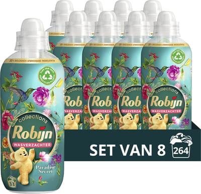 Robijn Collections Paradise Secret Wasverzachter - 8 x 33 wasbeurten - Voordeelverpakking