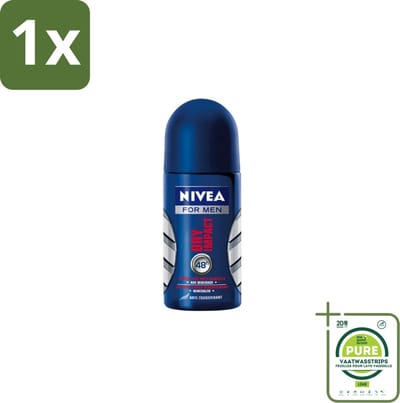 1 x NIVEA MEN - Deodorant Roller - Dry Impact - 50 ml - Anti-transpirant - Droge Huid - Geur - Zweet - Deodorant