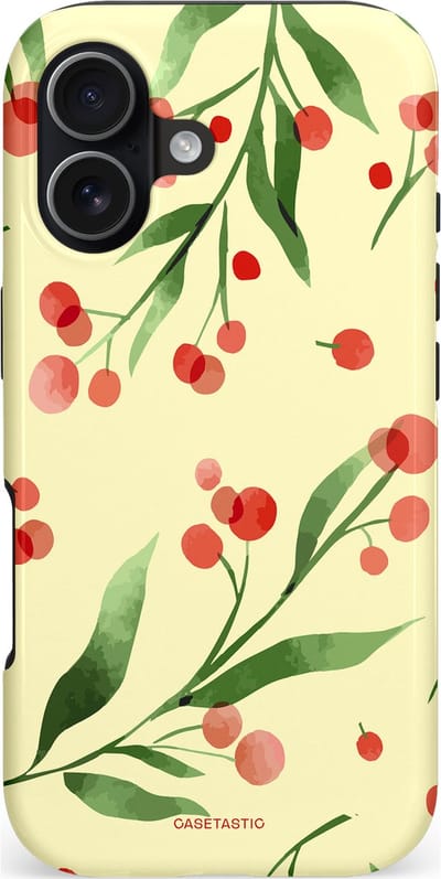 Casetastic hoesje geschikt voor Apple iPhone 17 - MagSafe - Dubbellaagse bescherming - Watermeloen - Fashion Case - Crème Groen Koraal