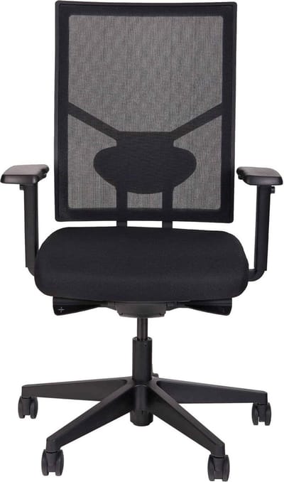 Ergonomische bureaustoel 787 NPR-1813 zwarte zitting met rug in zwarte mesh stof