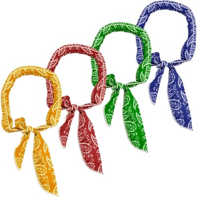 Koel Sjaals voor de Nek - 4 Stuks Koelaccessoires voor Zomer, Fietsen, Wandelen en Hardlopen (4 Kleuren)